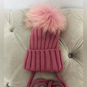 Catya Rose pink real Pom-Pom Hat - V - 5